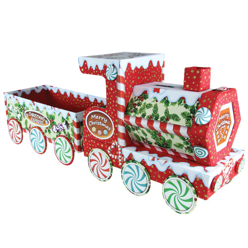 Pinflair: Christmas Train Cartonnage Kit WITH Fabric