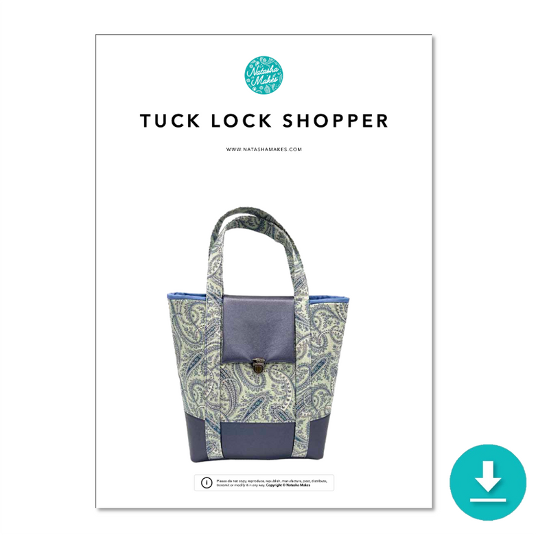 INSTRUCTIONS: Tuck Lock Shopper: DIGITAL DOWNLOAD