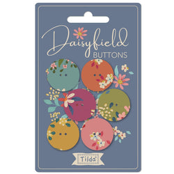 Tilda | Chic Escape Collection: 'Daisyfield' Fabric Covered Buttons 400047: 23mm