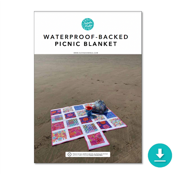 INSTRUCTIONS: Natasha's Waterproof-Backed Picnic Blanket: DIGITAL DOWNLOAD